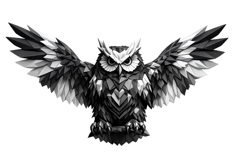 Декоративна ілюстрація — сова